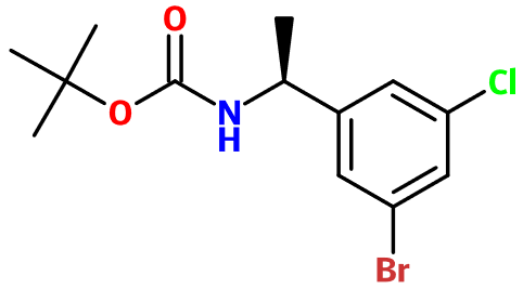 (图片) MC021488 (1S)-N-Boc-1-(3-Bromo-5-chlorophenyl)ethanamine